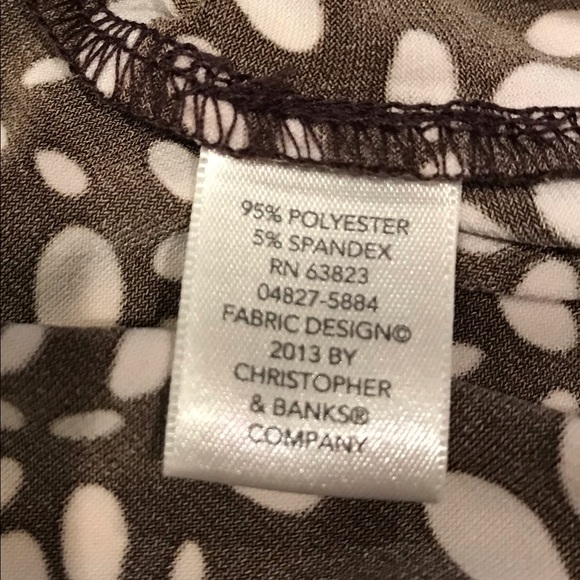 NWT Christopher & Banks 3/4 Sleeve Blouse Size M - Picture 4 of 7